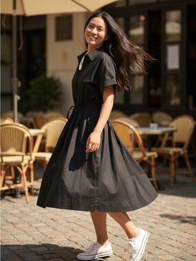 J.Crew Elena Shirtdress Cotton poplin XL